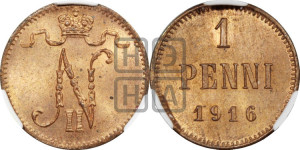 1 пенни 1916 года