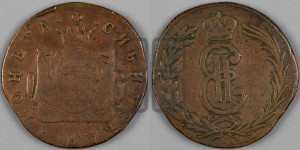 2 копейки 1769 года КМ (для Сибири)