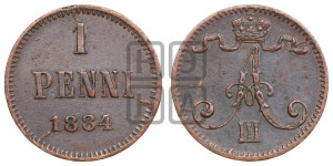 1 пенни 1884 года