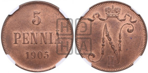 5 пенни 1905 года