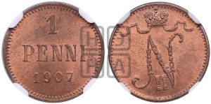 1 пенни 1907 года
