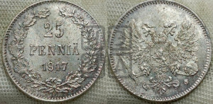 25 пенни 1917 года S