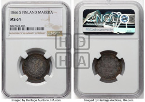 1 марка 1866 года S