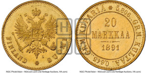 20 марок 1891 года L
