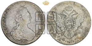 1 рубль 1780 года СПБ/ИЗ (новый тип)