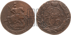 2 копейки 1764 года ММ (ММ, Красный  монетный двор)