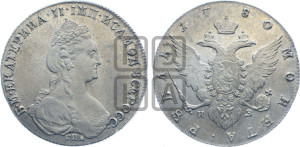 1 рубль 1780 года СПБ/ИЗ (новый тип)