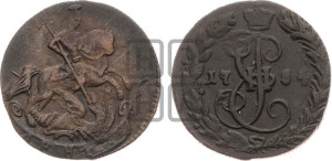 Денга 1784 года КМ (КМ, Сузунский монетный двор)