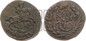 Полушка 1785 года КМ (КМ, Сузунский монетный двор)