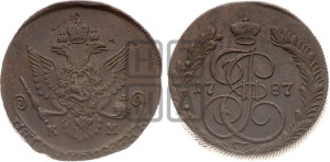 5 копеек 1787 года КМ (КМ, Сузунский монетный двор)