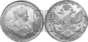1 рубль 1740 года СПБ (петербургский тип)