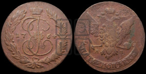 5 копеек 1764 года ММ (ММ, Красный  монетный двор)