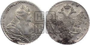 1 рубль 1738 года (московский тип)