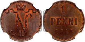 1 пенни 1914 года