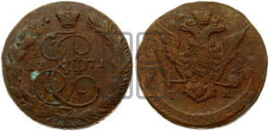 5 копеек 1771 года ЕМ (ЕМ, Екатеринбургский монетный двор)