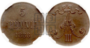 5 пенни 1888 года