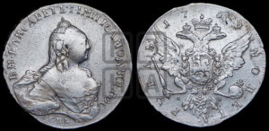 1 рубль 1759 года СПБ / Я I (СПБ, портрет “Ивановский”)
