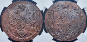 5 копеек 1788 года ЕМ (ЕМ, Екатеринбургский монетный двор)