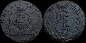 Денга 1768 года КМ (для Сибири)