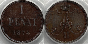 Пенни 1874 года