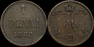 1 пенни 1882 года