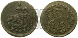 Денга 1783 года КМ (КМ, Сузунский монетный двор)