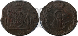 Денга 1768 года КМ (для Сибири)