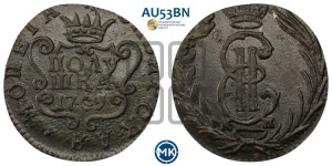 Полушка 1769 года КМ (для Сибири)