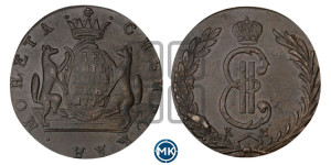 10 копеек 1775 года КМ (для Сибири)