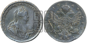 1 рубль 1740 года СПБ (петербургский тип)