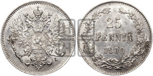 25 пенни 1909 года L