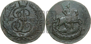 1 копейка 1788 года ММ (ММ или без букв, Красный  монетный двор)