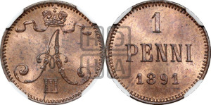 1 пенни 1891 года