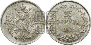 25 пенни 1908 года L