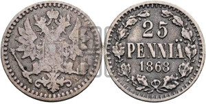 25 пенни 1868 года S