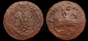 2 копейки 1758 года (гурт “ЕКАТЕРИНБУРГСКОГО ДВОРА”)