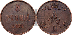 5 пенни 1873 года