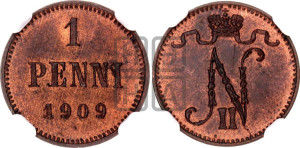 1 пенни 1909 года