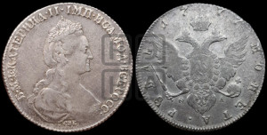 1 рубль 1777 года СПБ/ѲЛ (новый тип)