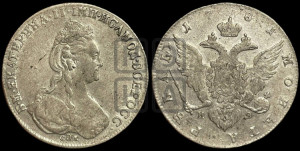 1 рубль 1781 года СПБ/ИЗ (новый тип)