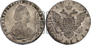 1 рубль 1780 года СПБ/ИЗ (новый тип)