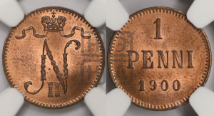 1 пенни 1900 года