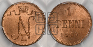 1 пенни 1907 года