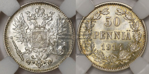 50 пенни 1914 года S