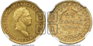 25 злотых 1829 года FH