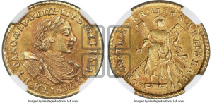 2 рубля 1720 года (портрет в латах)