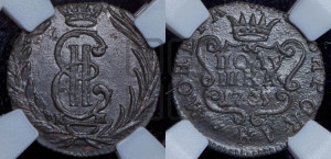 Полушка 1769 года КМ (для Сибири)