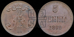 5 пенни 1892 года