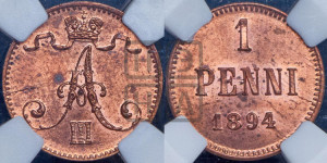 1 пенни 1894 года