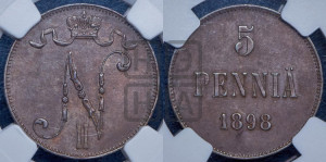5 пенни 1898 года